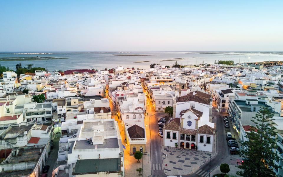 Traditional portuguese architecture in Olhao da Restauracao, Algarve, Portugal - Alamy