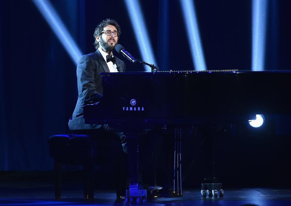 Josh Groban performs in 2018 during the 72nd annual Tony Awards at Radio City Music Hall.