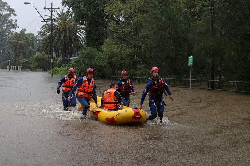 Severe rain event affecting the state of New South Wales in Sydney