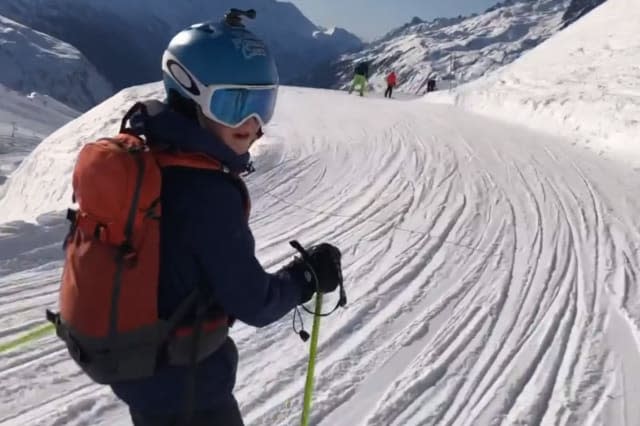 A father has shared footage of the moment his son was buried in the snow, and relived the horrific tale as a warning to other skiers.