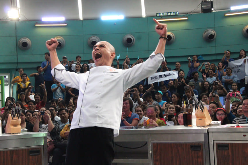 The winning moment of JR Royol as first Pinoy MasterChef