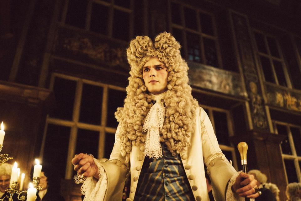 Nicholas Hoult as Harley in The Favourite, 2018.