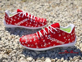 HOW TO: Supreme X Louis Vuitton Custom Shoe Tutorial DIY 