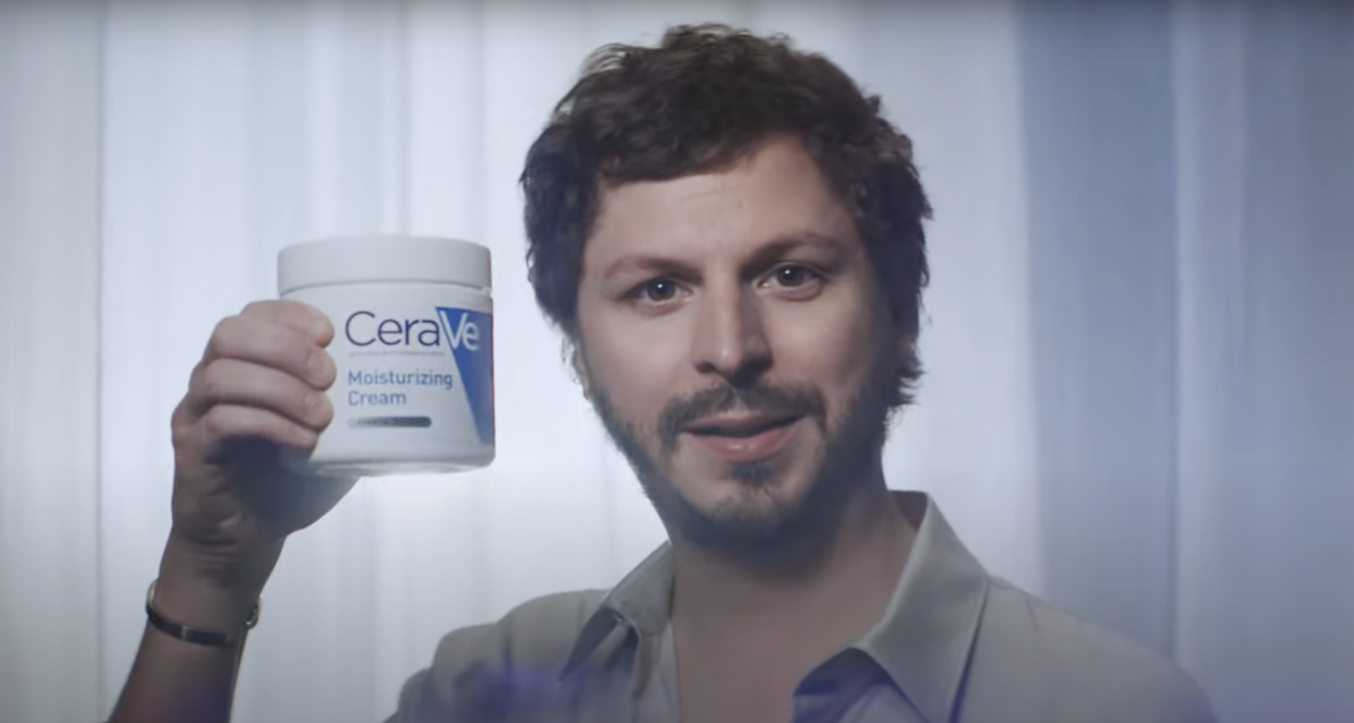 Actor Michael Cera promotes CeraVe moisturizing cream in a new commercial. (YouTube screenshot)
