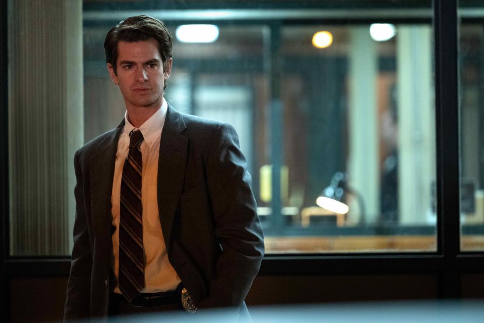 “Under the Banner of Heaven”: Andrew Garfield as Jeb Pyre - Credit: Michelle Faye / FX / Hulu