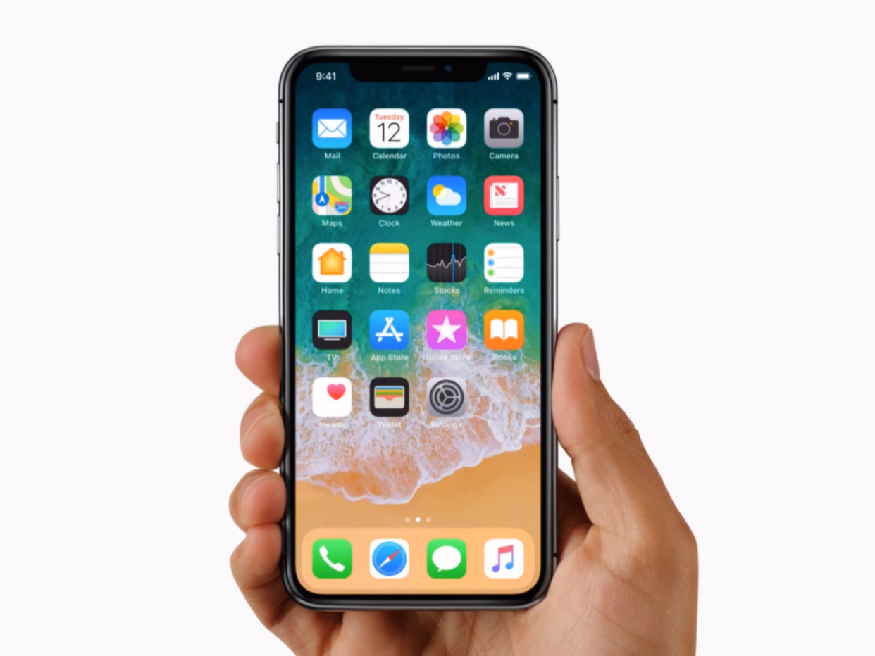 The iPhone X.