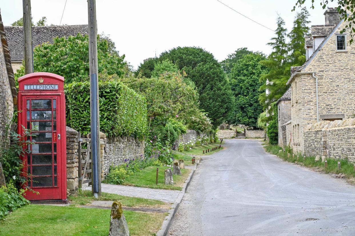 The village of Asthall. 