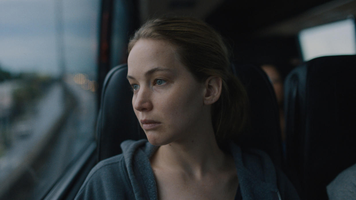 Jennifer Lawrence leads Apple TV+ drama Causeway, and is a contender in the Oscars race. (Apple TV+)