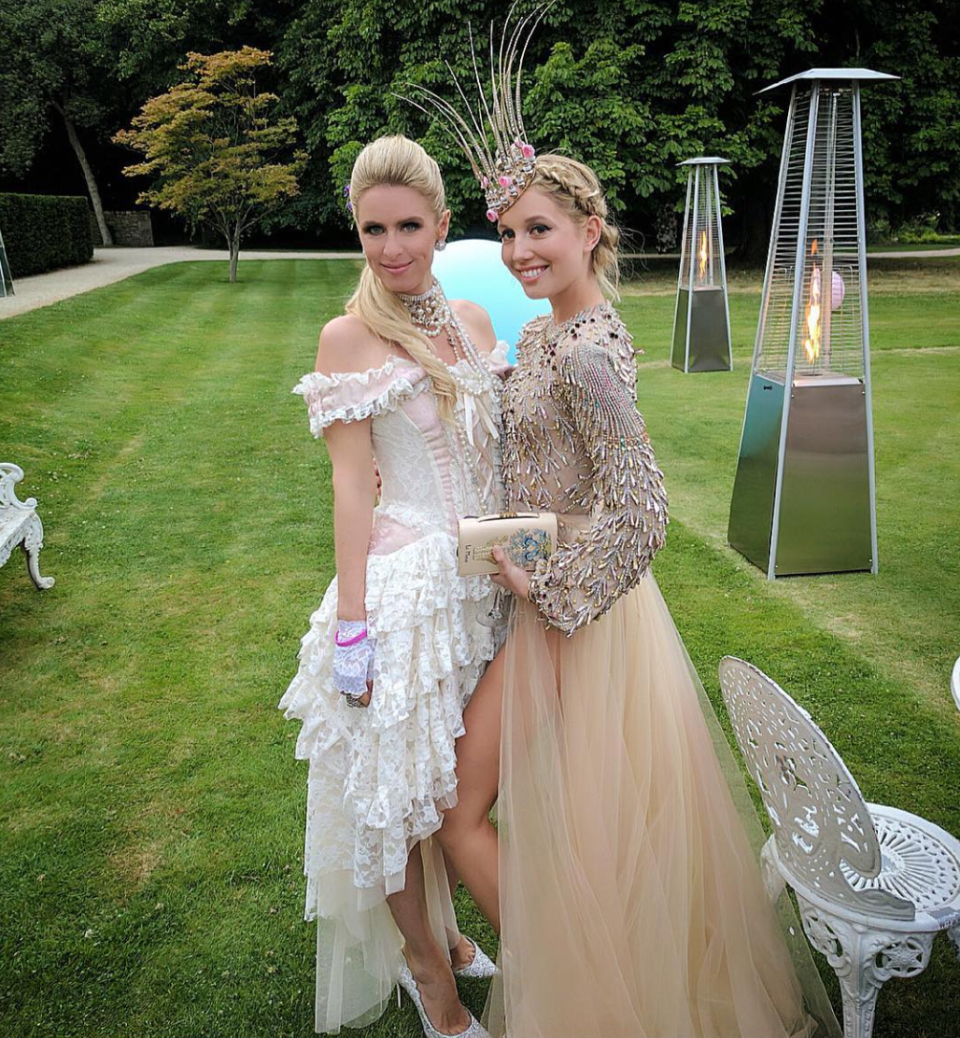 A French-looking Nicky Hilton with the birthday girl