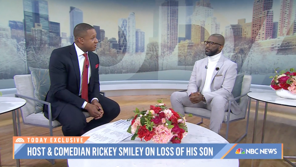 Comedian Rickey Smiley sat down with the "Today" show to discuss his son's death and drug addiction.