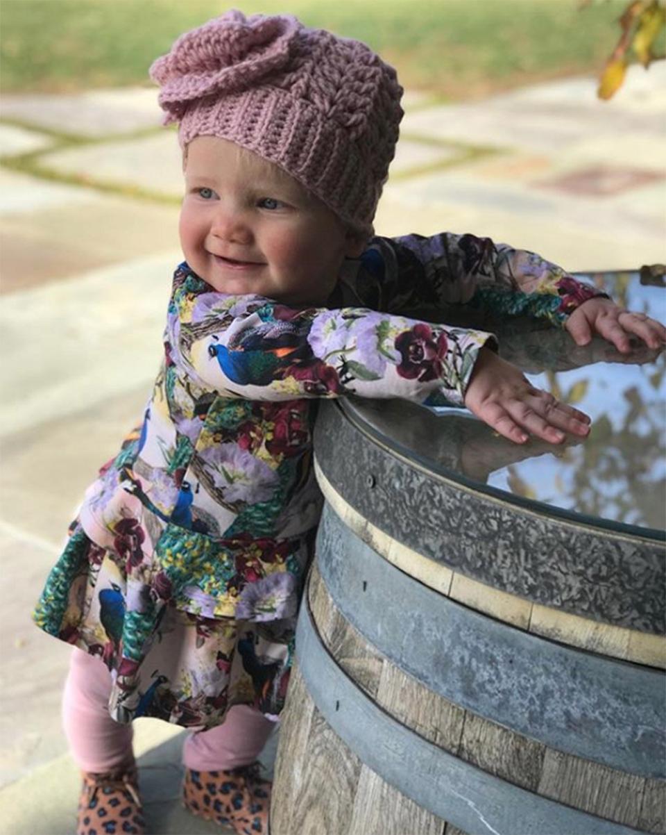 "Thank you God for protecting this baby Birdie from the flu 🙏🏼🦋," Simpson <a href="https://www.instagram.com/p/B7G21dVAbgD/" rel="nofollow noopener" target="_blank" data-ylk="slk:caption;elm:context_link;itc:0;sec:content-canvas" class="link ">caption</a> this heartmelting photo after revealing on <a href="https://www.instagram.com/p/B7FPYhKHkHO/" rel="nofollow noopener" target="_blank" data-ylk="slk:Instagram;elm:context_link;itc:0;sec:content-canvas" class="link ">Instagram</a> that her whole family, minus little Birdie, recently "got kicked in the butt with the flu."