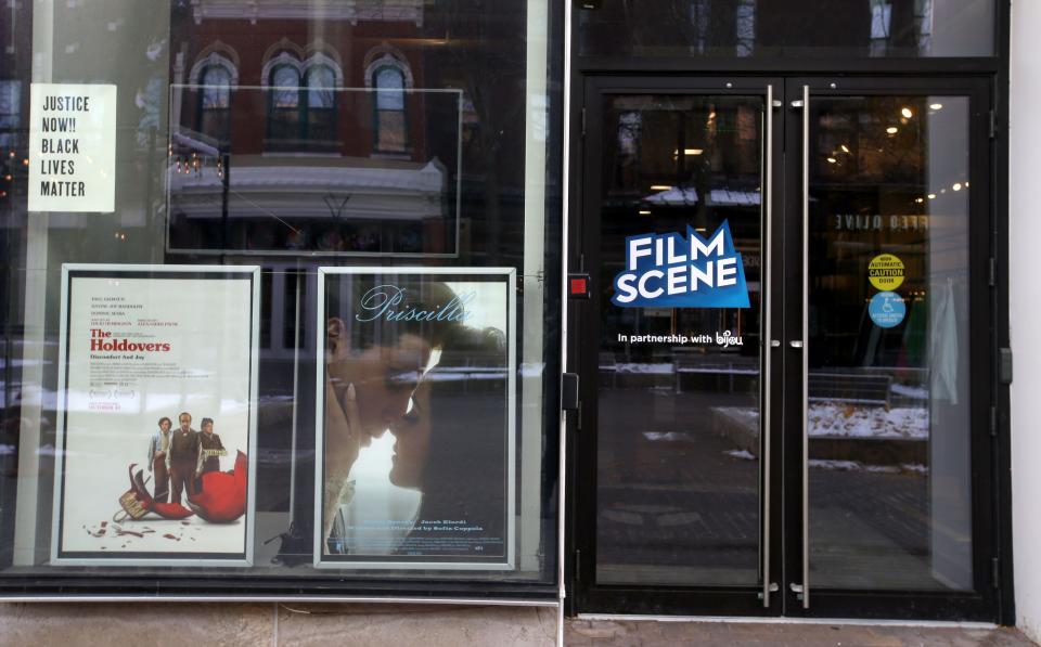 Pictured is the exterior of FilmScene's Ped Mall location Tuesday, Nov. 28, 2023.