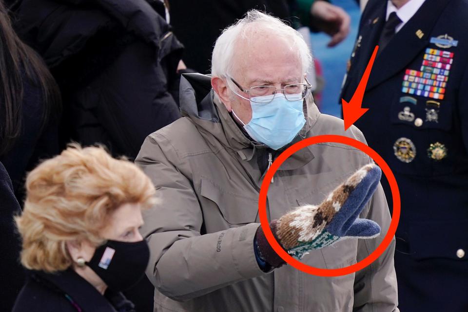 Sanders mittens