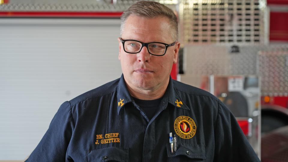 Columbus Fire Battalion Chief Jeff Geitter, who is the division's public information officer.