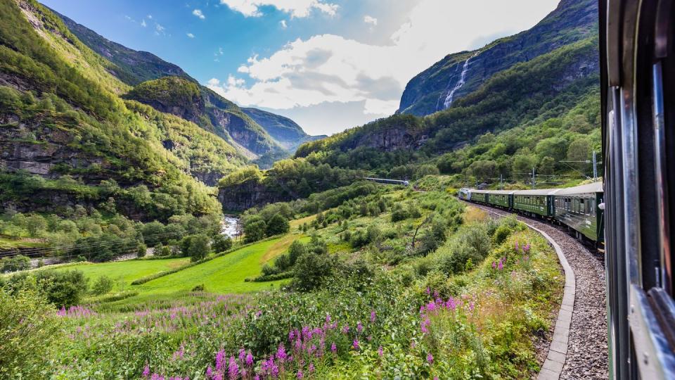 1) The Flam Railway in summer