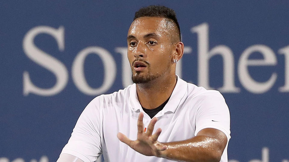 Nick Kyrgios sparked controversy at the Cincinnati Masters.