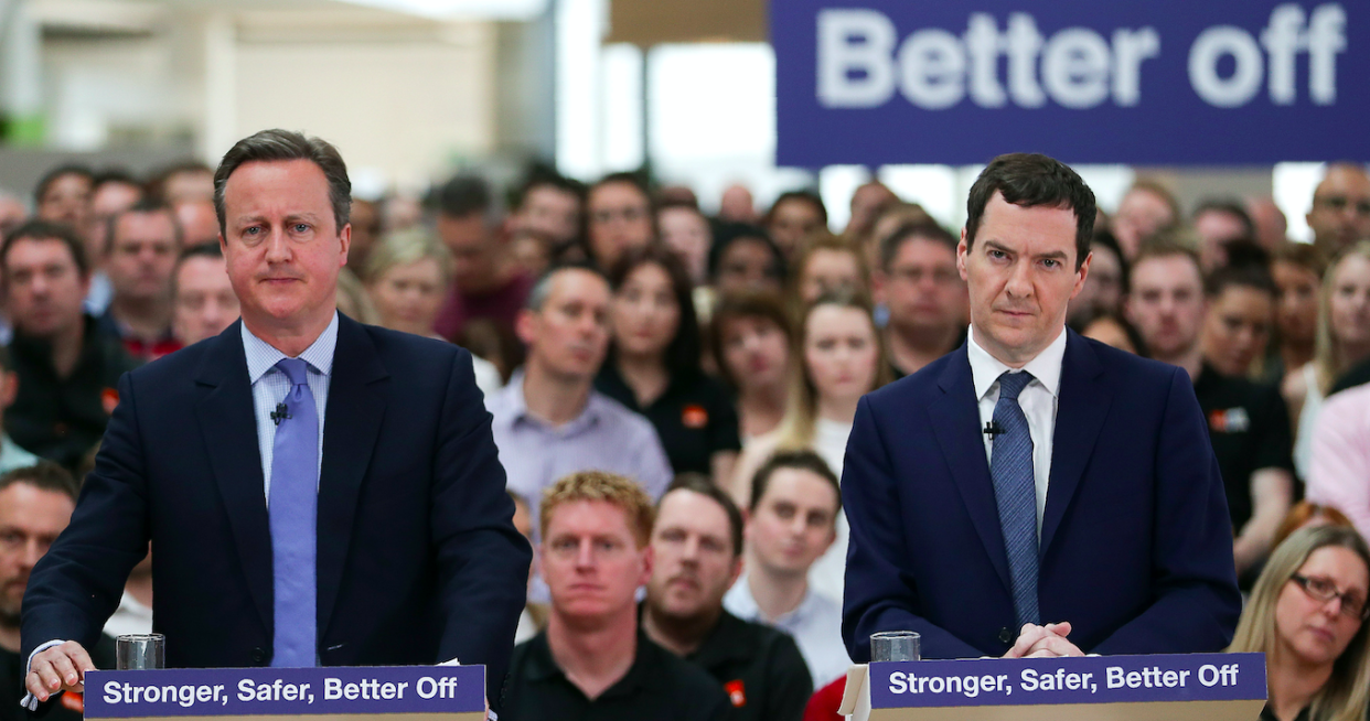 <em>George Osborne (right) believes mistakes made by the Tories led to Britain voting for Brexit (Getty)</em>