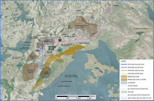 Conceptual Layout of Open-Pit Operation Infrastructure, Crater Lake, Scandium + REE TG Zone