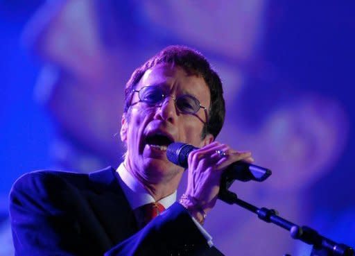 Robin Gibb sings during the Energy Globe World Award ceremony in 2007. Gibb, singer with the legendary British band the Bee Gees, died on Sunday aged 62 after a lengthy battle against cancer, his family said