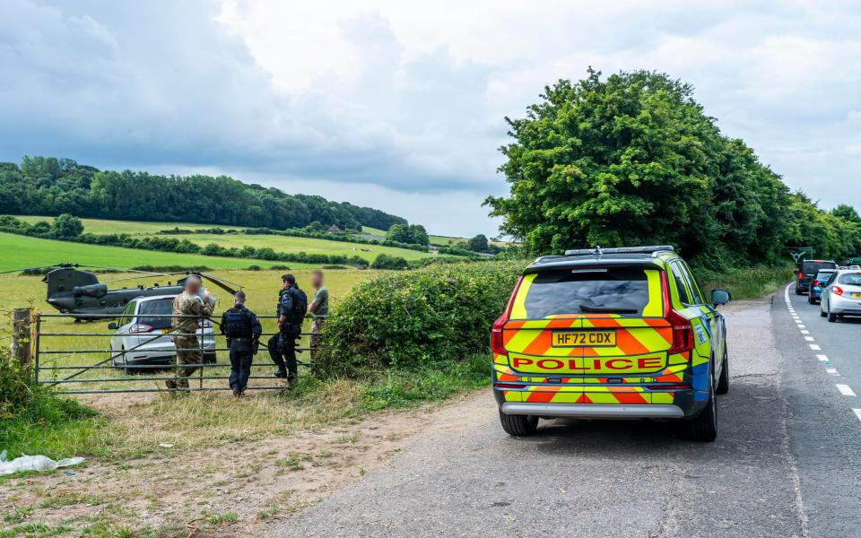 Police speak to RAF servicemen