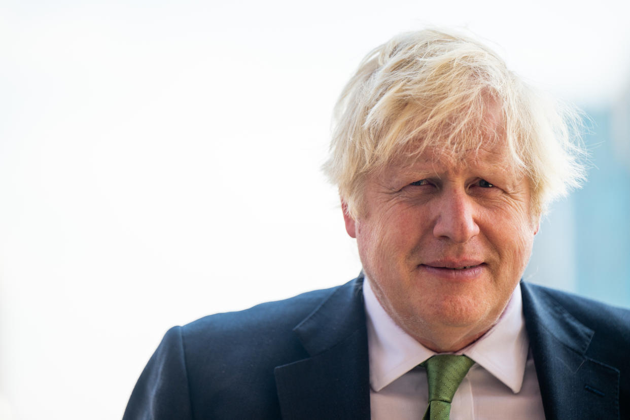 AUSTIN, TEXAS - MAY 23: Former UK Prime Minister Boris Johnson looks on during a tour after a meeting with Gov. Greg Abbott at the Texas State Capitol on May 23, 2023 in Austin, Texas. Gov. Abbott met with Johnson to discuss economic development. (Photo by Brandon Bell/Getty Images)