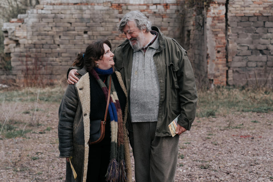 Lena Dunham and Stephen Fry in “Treasure.”