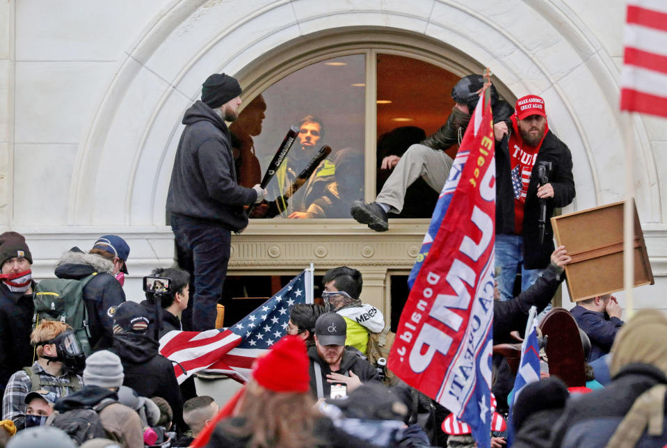 Image: FILE PHOTO: The U.S. Capitol Building is stormed by a pro-Trump mob on Jan. 6, 2021 (Leah Millis / Reuters file)