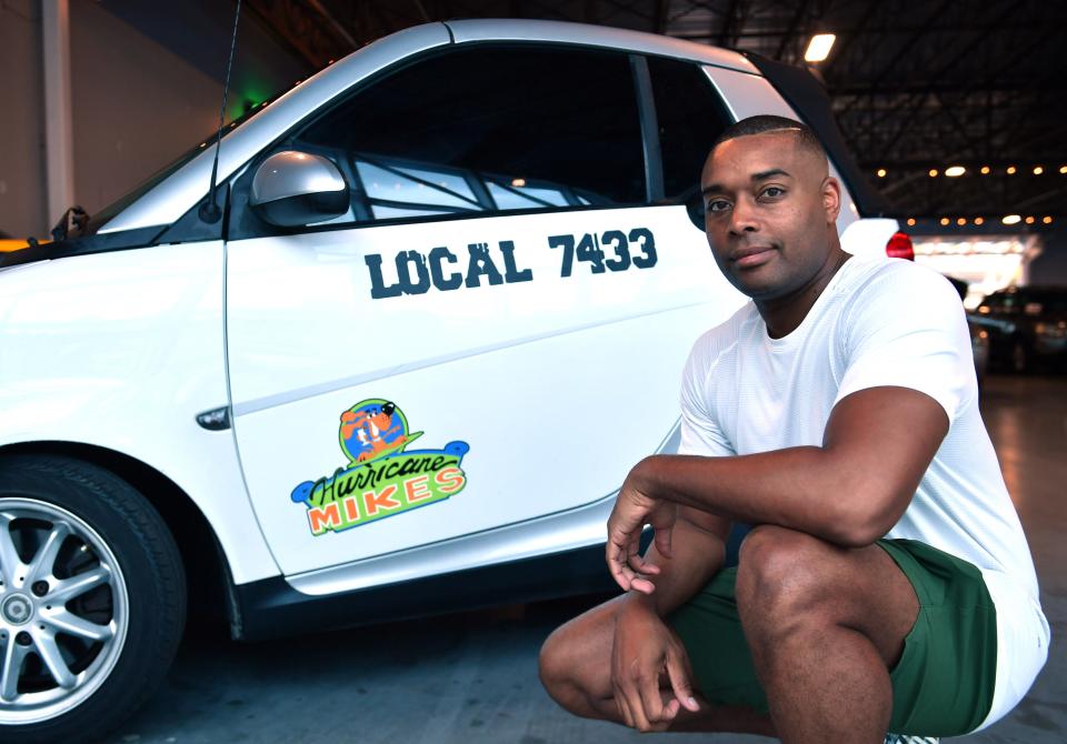Javon Chapman will attempt to set a new world record for the distance he can push this car in 24 hours. He is using the event to raise money for Special Olympics Florida. 