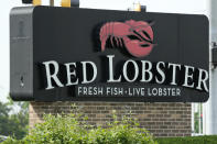 A Red Lobster restaurant is seen in Schaumburg, Ill., Monday, May 20, 2024. Red Lobster is seeking bankruptcy protection days after closing dozens of restaurants. (AP Photo/Nam Y. Huh)