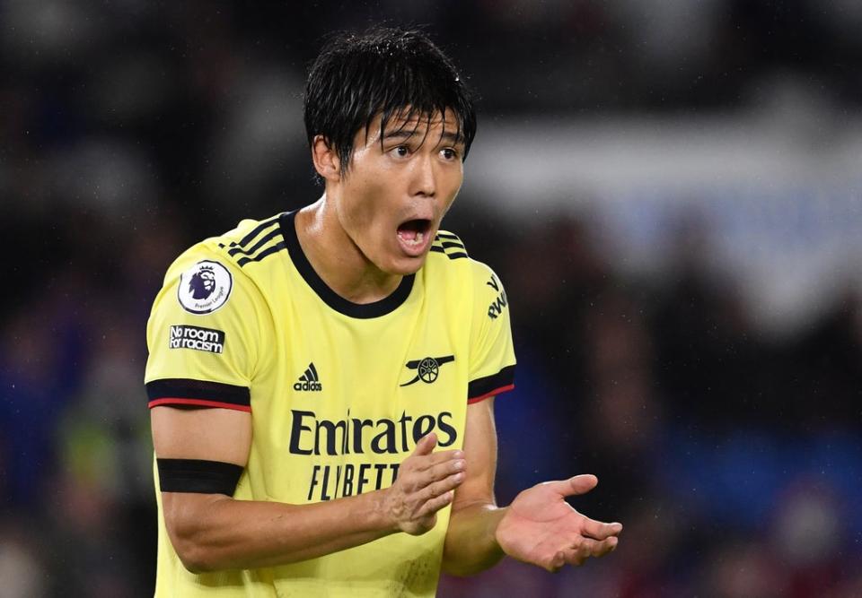 Defender Takehiro Tomiyasu is yet to taste defeat since joining Arsenal (Ashley Western/PA) (PA Wire)