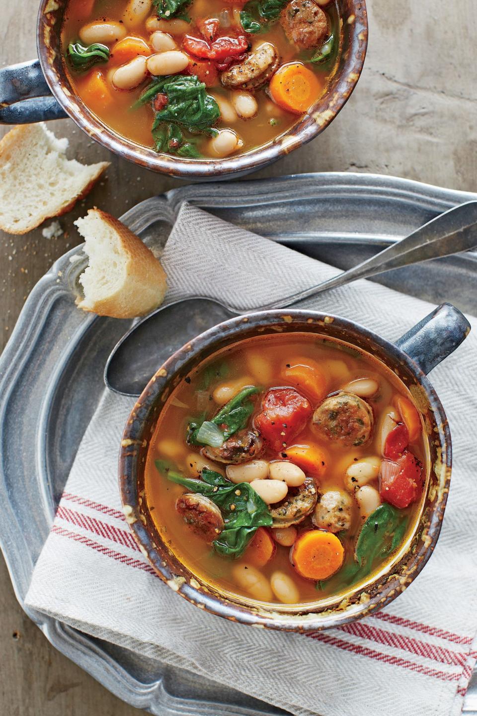 Chicken Sausage and White Bean Stew