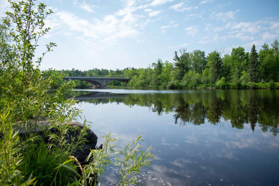 The St. Louis River, Lake Superior’s largest tributary, is one of the remaining areas of concern in the Great Lakes. Projects have helped remove legacy pollution and restore natural habitats. At Chambers Grove Park in Duluth, the Minnesota Department of Natural Resources removed a retaining wall as well as restored the shoreline and spawning habitats for Lake Sturgeon. Nagaajiwanaang is the Ojibwe co-name for the park.
