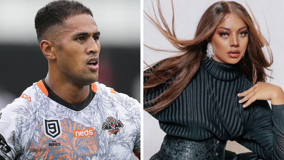 Wests Tigers players Michael Chee-Kam and Shawn Blore have been called upon to make an apology to the rainbow community after sharing an edited image of a magazine cover featuring LGBTIQIA dance troupe House of Iman. Pictures: Getty Images/Instagram