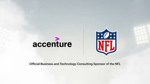 The National Football League and Accenture announced a partnership on technology, naming Accenture the Official Business and Technology Consulting Partner of the NFL. (Graphic: Business Wire)