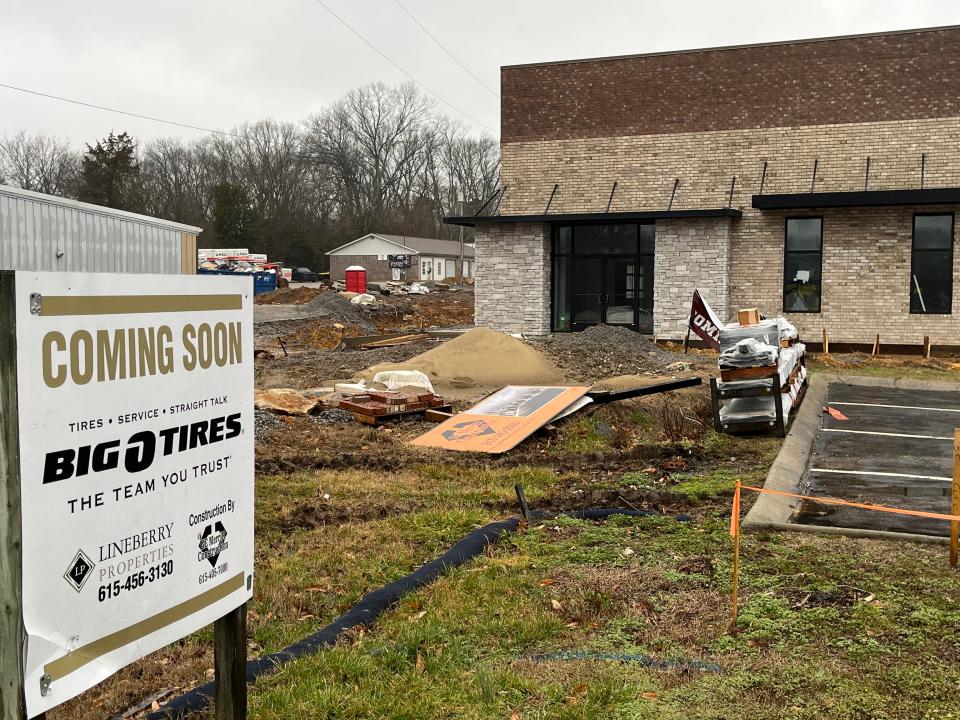 Big O Tires will open in the expanded portion of an existing building that already houses Advanced Auto Parts on Lebanon Road.