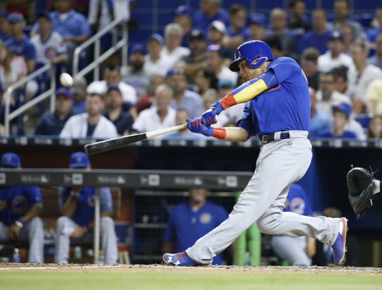 Willson Contreras continued the Cubs hot streak at the top of the lineup. (AP Photo)