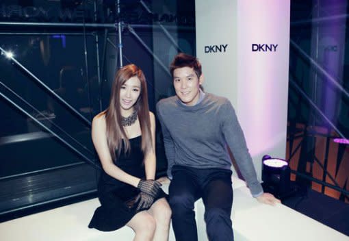 Park Tae Hwan & Tiffany attends the same fashion brand event