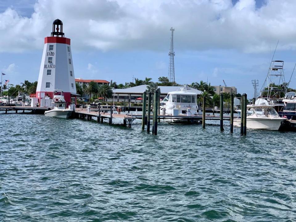 Marathon, seen here from the water in June 2020, is a 13-mile city an hour drive from Key West and Key Largo, is consistently setting high temperature records, meteorologists at the National Weather Service in Key West report.