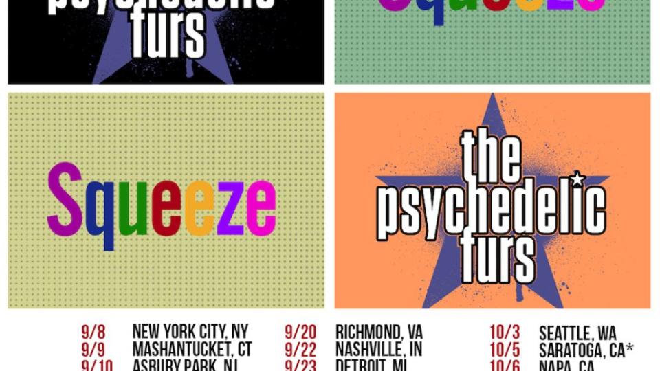 Squeeze And The Psychedelic Furs Announce 2023 North American Co Headlining Tour 9830