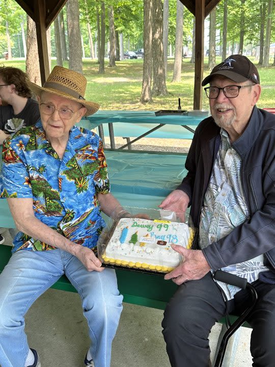 An undated photo of Dewey Ferman (left). (Courtesy Thomas Ferman)