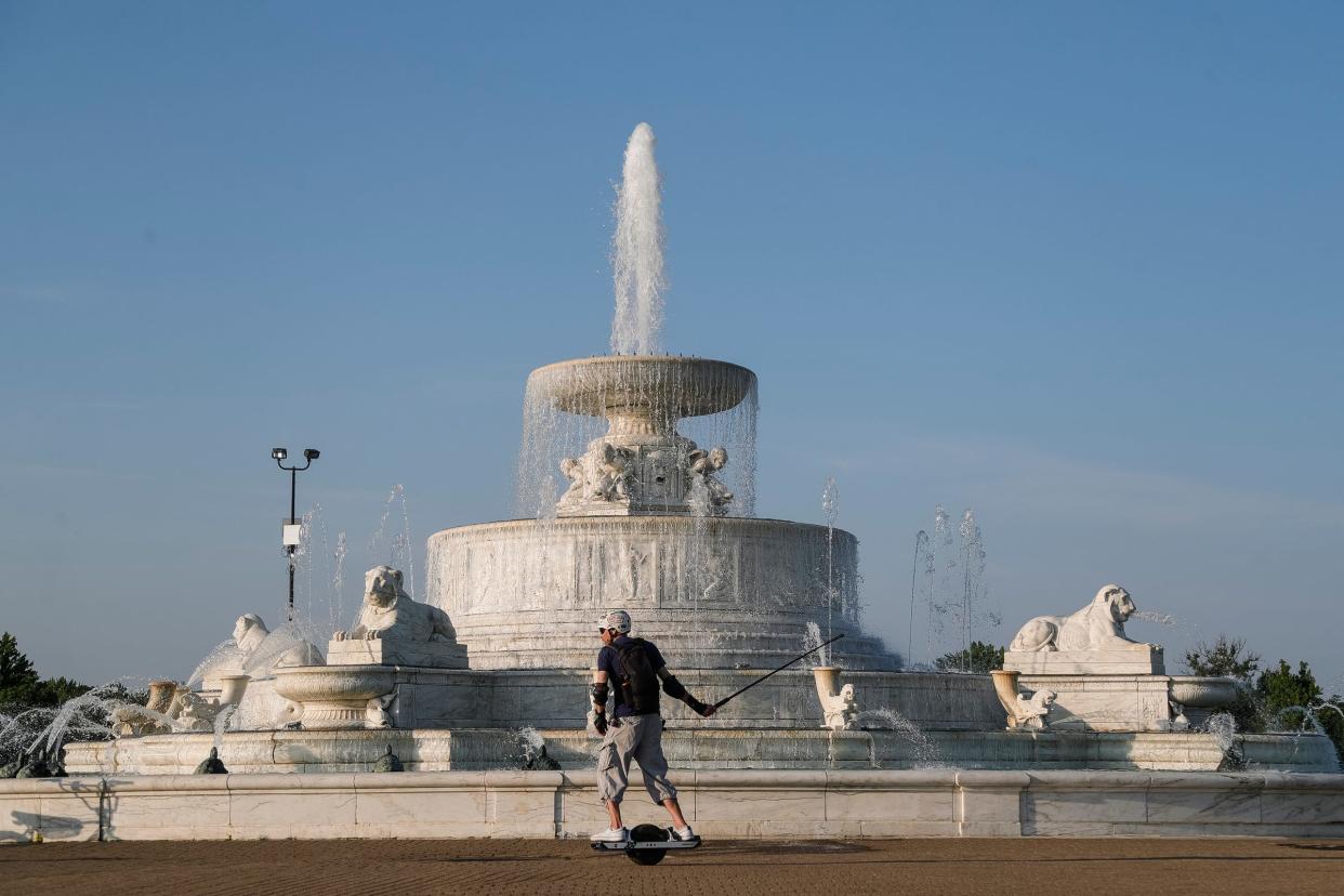 James Scott Memorial Fountain on Belle Isle in Detroit on Thursday, June 1, 2023.