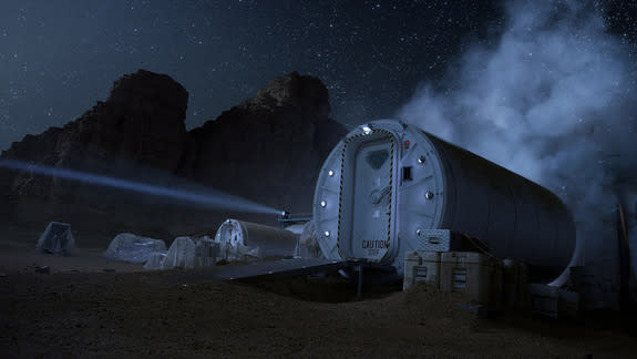 The habitat portrayed in "The Martian."