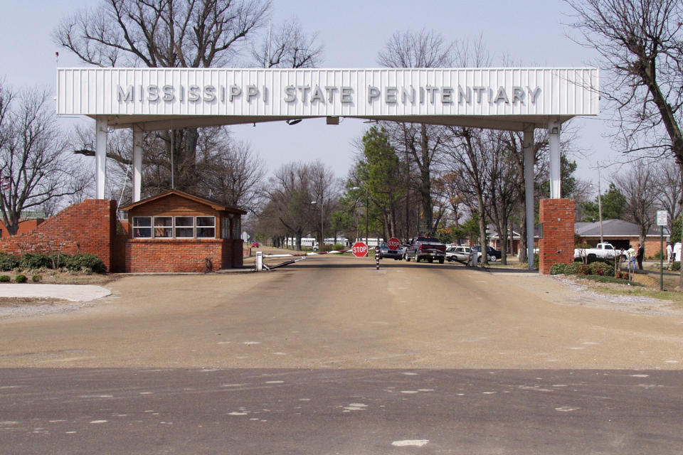 The main entrance to the Mississippi State Penitentiary at Parchman. (Mississippi Department of Corrections)