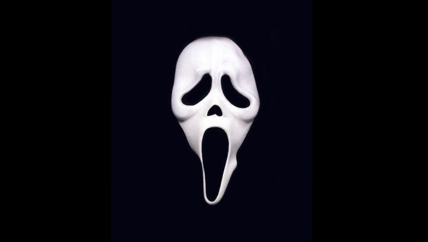 The Ghostface mask has become an iconic part of the 'Scream" horror movie franchise.