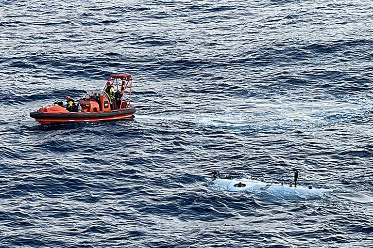 Una imagen del sumergible Titán. Oceangate Expeditions/PA Media/DPA