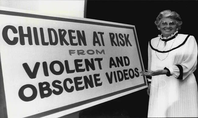 Mary Whitehouse fue una activista contra las obscenidades, la violencia y el sexo en la televisión  (imagen vía Getty Images)