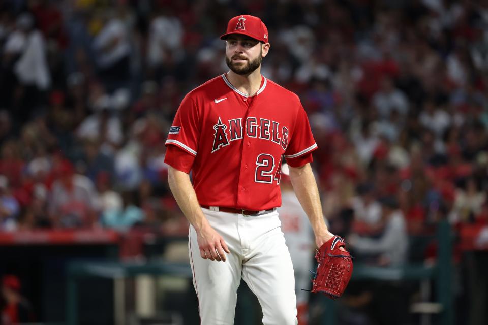 Lucas Giolito was 1-5 with a 6.89 ERA in six starts for the Angels.