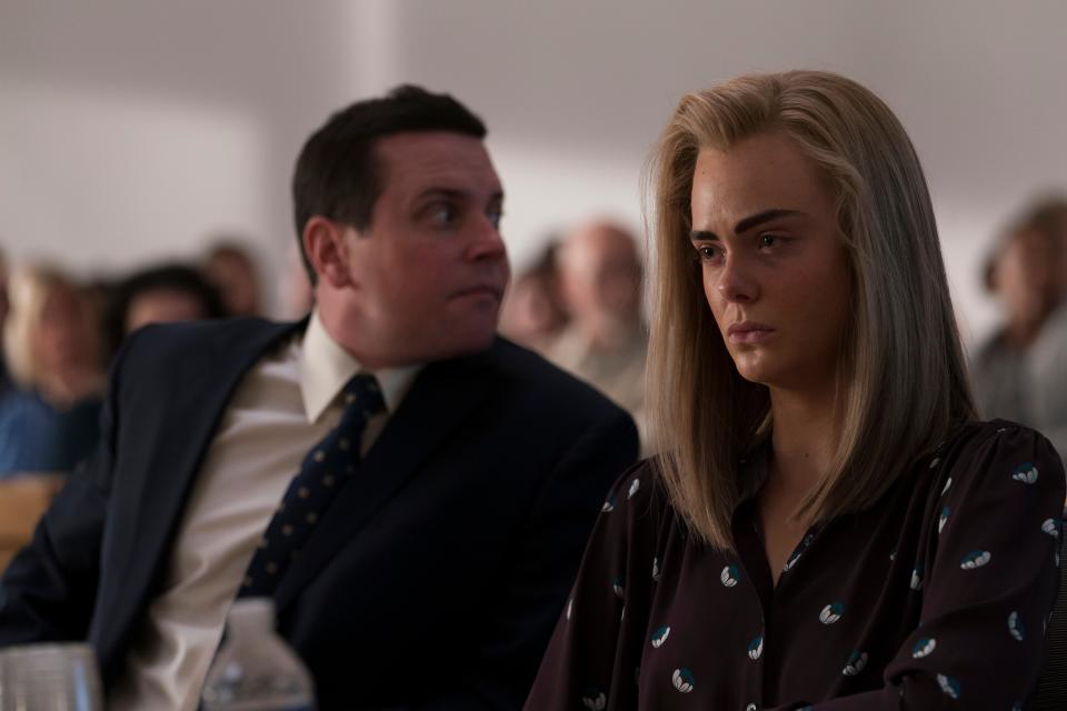 Elle Fanning as Michelle Carter in Hulu's "The Girl From Plainville"