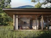 <p>Sprawling over 131 acres in the Catskills, this new destination hotel is sure to become a hotspot for New Englanders seeking a luxurious escape, with digs inspired by ancient Rome. Guests can find extra privacy in <a href="https://www.theaurum.com/" rel="nofollow noopener" target="_blank" data-ylk="slk:The Aurum;elm:context_link;itc:0;sec:content-canvas" class="link ">The Aurum</a>'s standalone mountain bungalows (shown here) if they want something more secluded than a room or suite, which have views of the mountains and private outdoor garden areas. Those looking for more of a social scene can take advantage of Aurum Thermae, the property's bath house and focal point, inspired by the monumental domes first seen in the Roman Imperial period, offering a unique wellness experience for the U.S.<em><br></em></p><p><em>The Aurum is expected to open in fall 2021 with rates yet to be determined. </em></p>