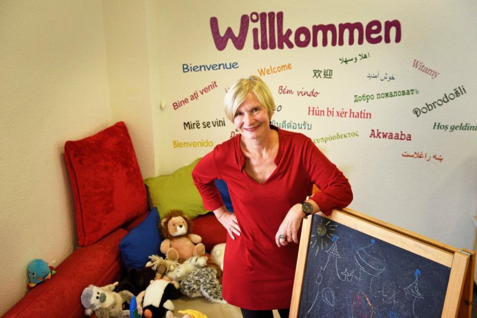 Blieb ansprechbar: Grit Nickelsen vom Kindernotdienst an der Gitschiner Straße.<span class="copyright">David Heerde</span>